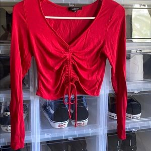 Long sleeve crop top